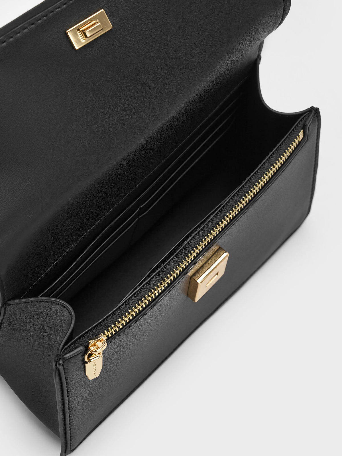 CHARLES & KEITH Popular | Arlet Belted Top Handle Bag - Black