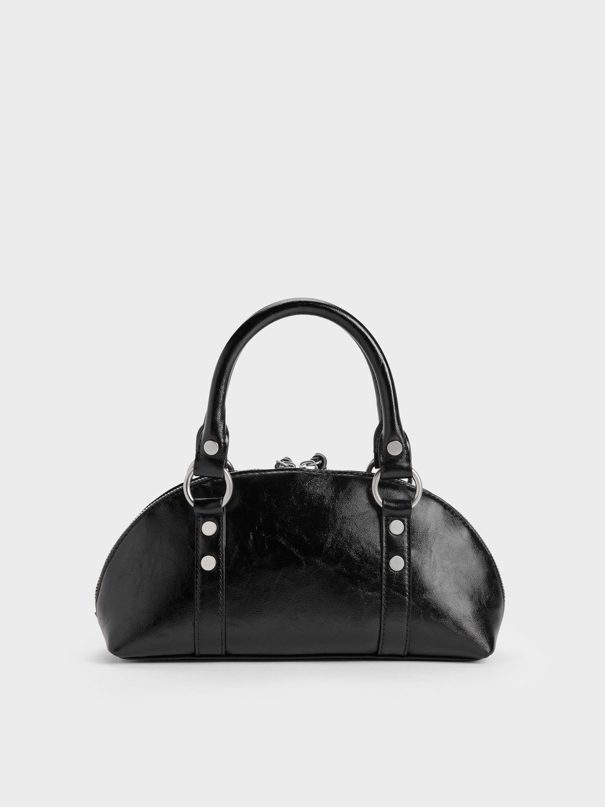 CHARLES & KEITH New | Tatiana Studded Bowling Bag - Noir