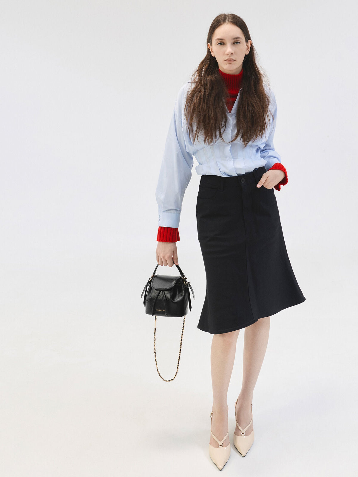 CHARLES & KEITH Customer Favorite | Dalia Bow Top Handle Bag - Black