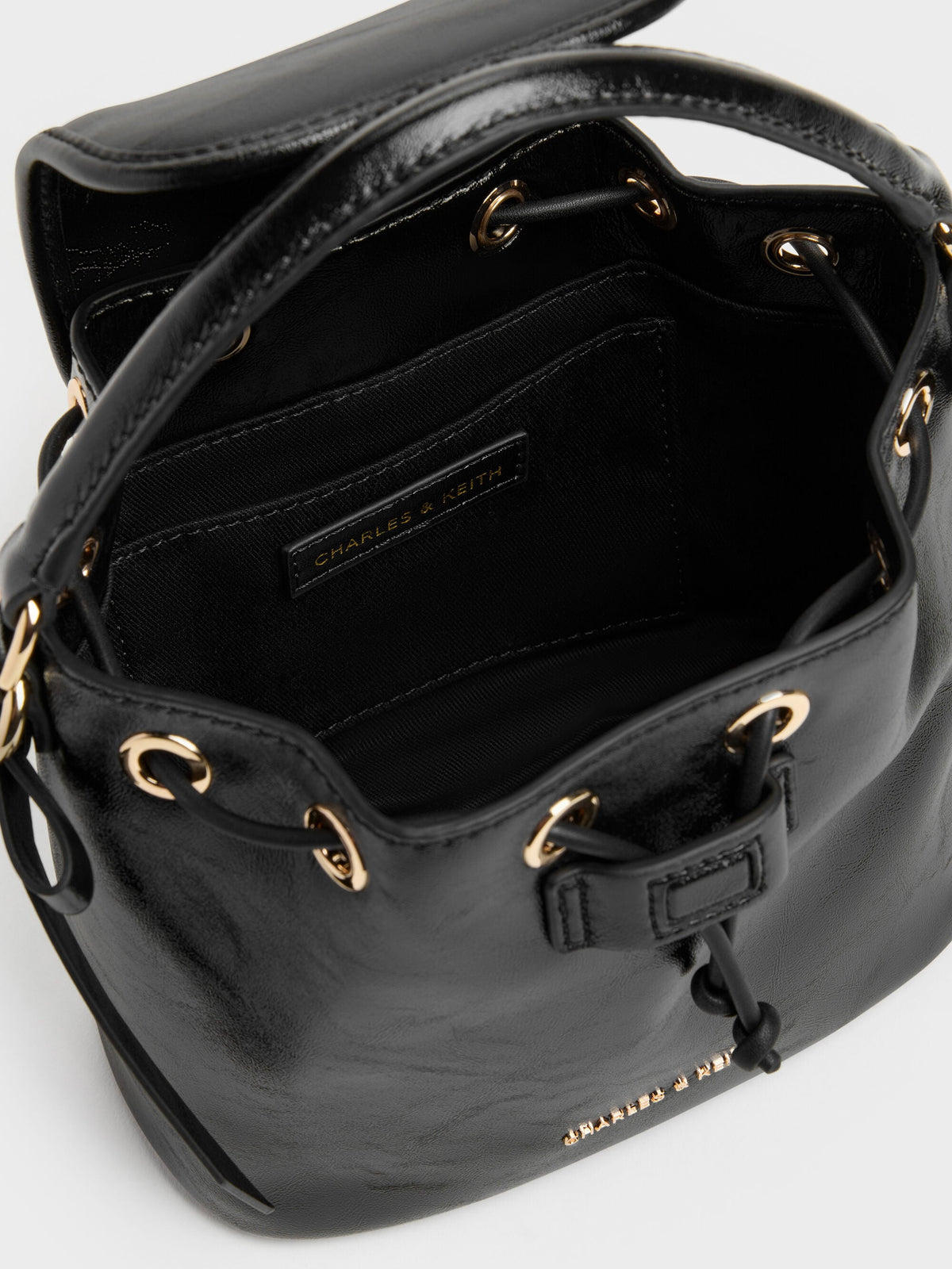 CHARLES & KEITH Customer Favorite | Dalia Bow Top Handle Bag - Black