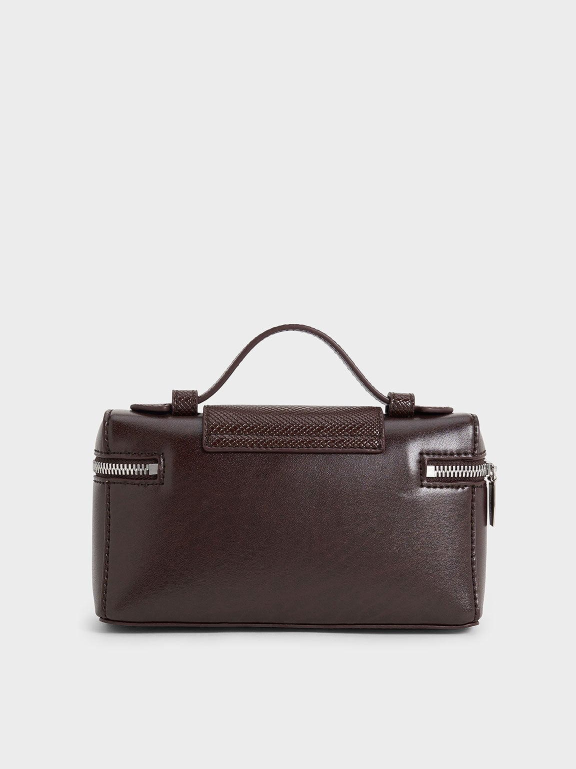 CHARLES & KEITH Recommended | Arwen Top Handle Vanity Bag - Plum