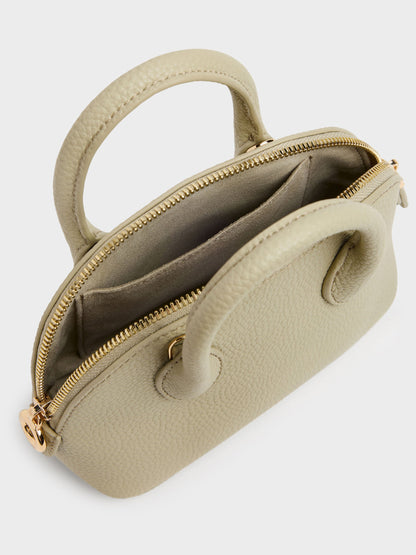 CHARLES & KEITH Recommended | Beryl Bowling Bag - Pale Olive