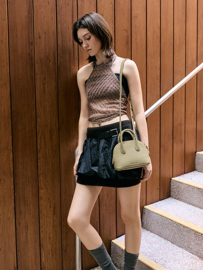 CHARLES & KEITH Recommended | Beryl Bowling Bag - Pale Olive