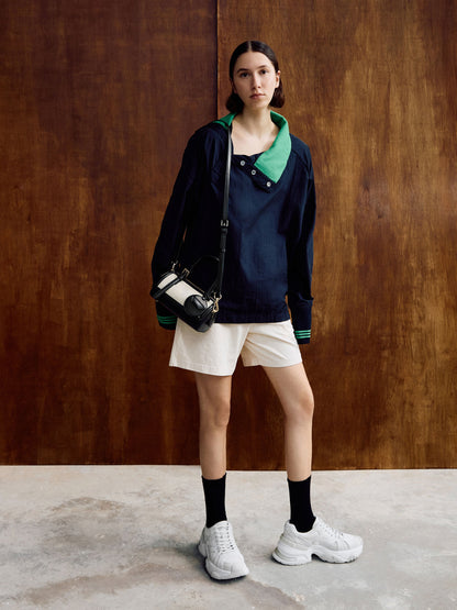 CHARLES & KEITH Top Pick | Enola Canvas Bowling Bag - Black