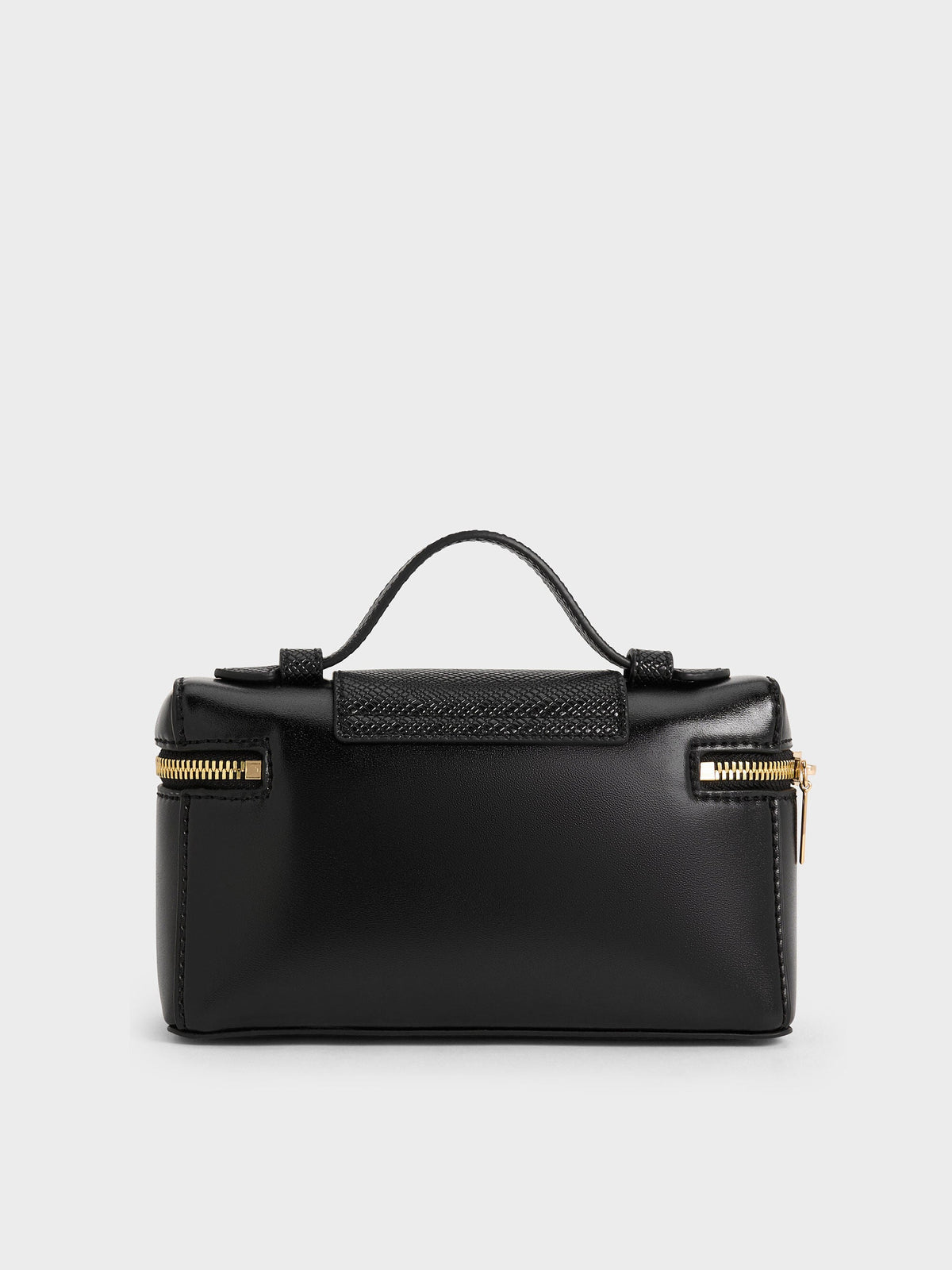 CHARLES & KEITH Premium | Arwen Top Handle Vanity Bag - Black