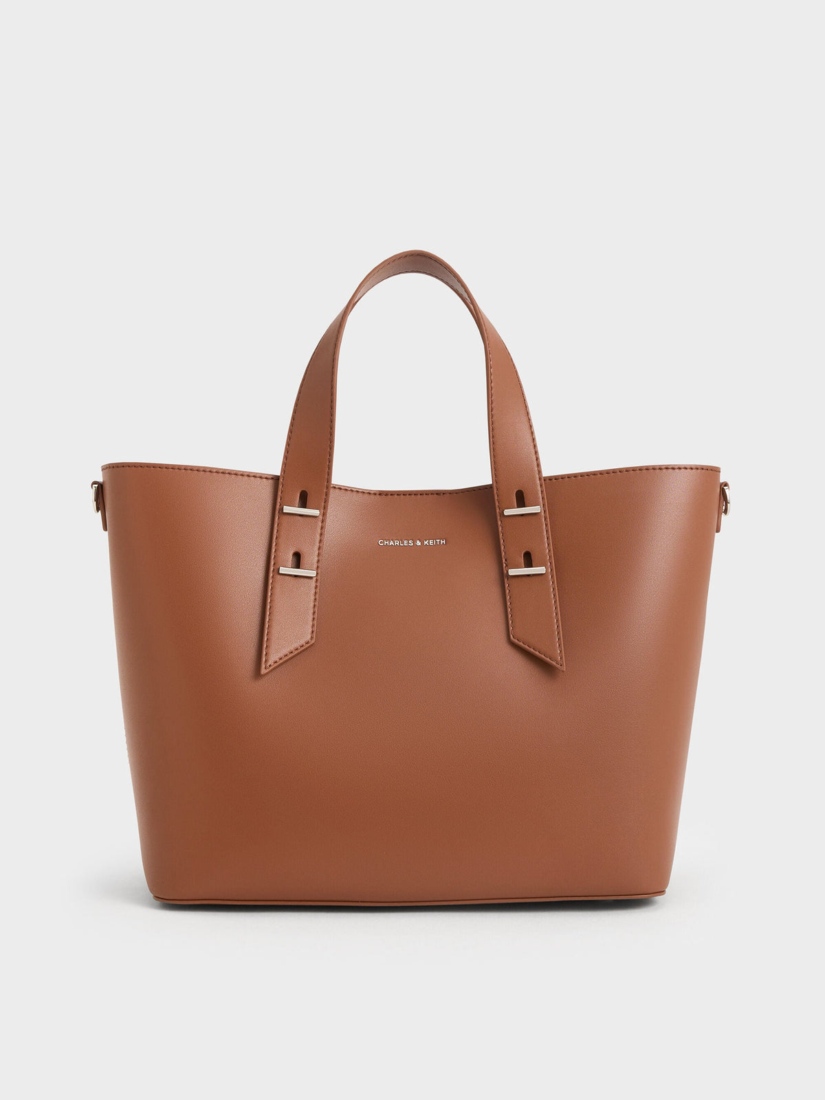 CHARLES & KEITH Great Value | Shania Tote Bag - Chocolate