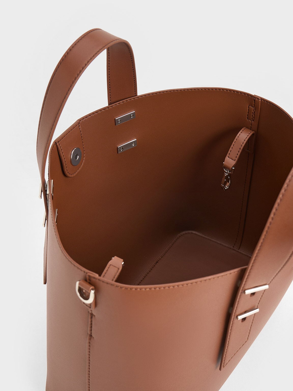 CHARLES & KEITH Great Value | Shania Tote Bag - Chocolate