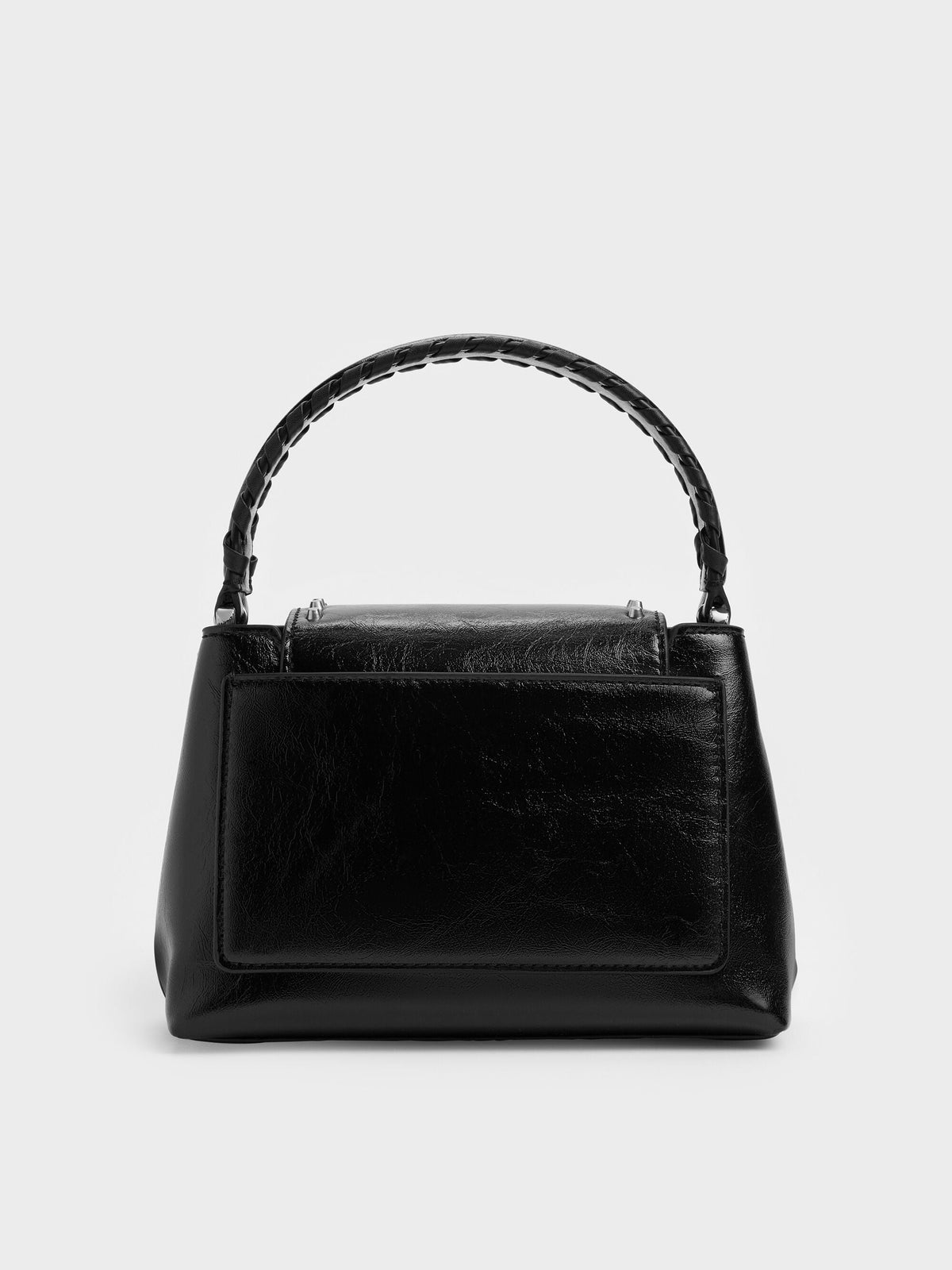 CHARLES & KEITH Latest | Arwen Studded Top Handle Bag - Noir