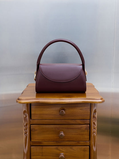CHARLES & KEITH Premium | Kaila Top Handle Bag - Wineberry Red