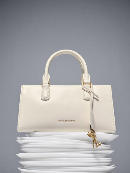 CHARLES & KEITH Customer Favorite | Kerry Top Handle Bag - Cream