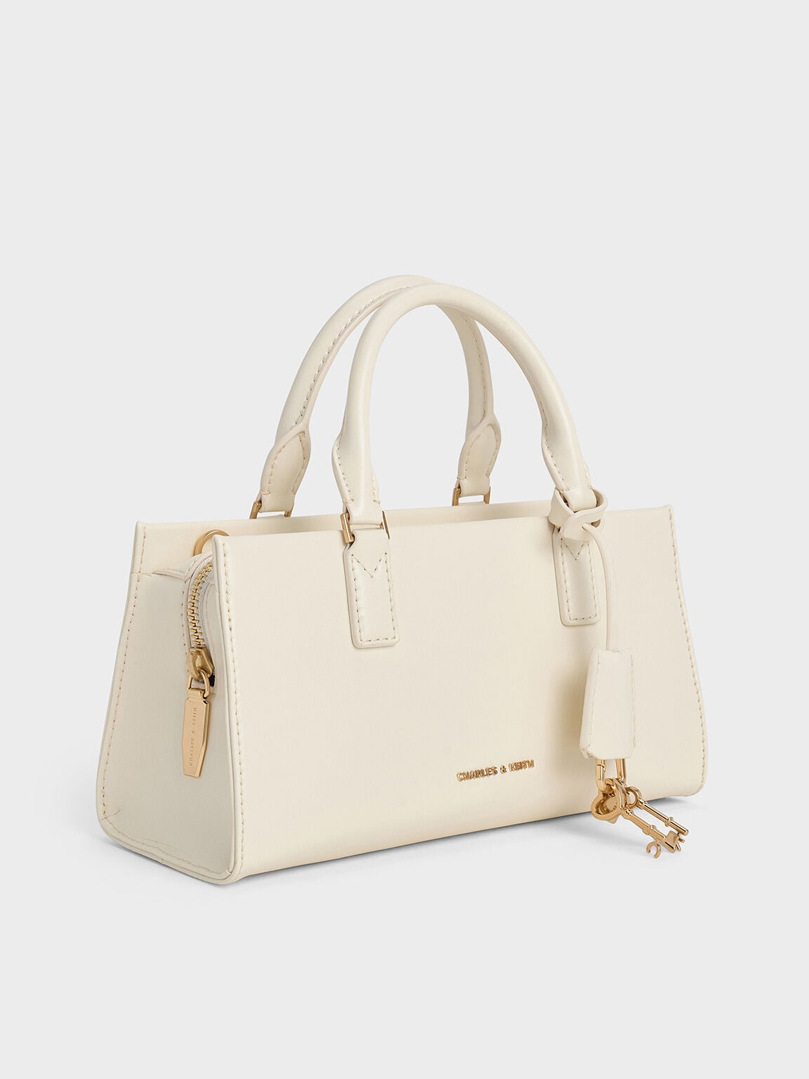CHARLES & KEITH Customer Favorite | Kerry Top Handle Bag - Cream