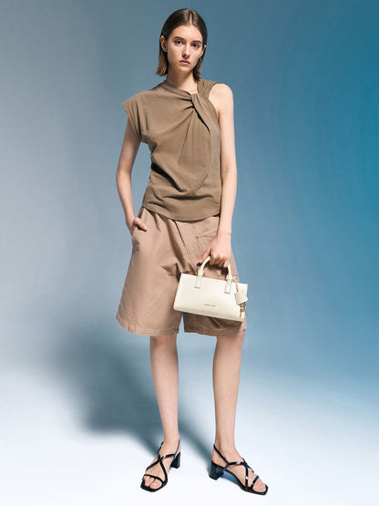 CHARLES & KEITH Customer Favorite | Kerry Top Handle Bag - Cream
