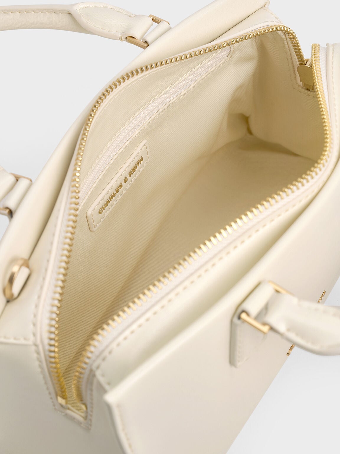 CHARLES & KEITH Customer Favorite | Kerry Top Handle Bag - Cream