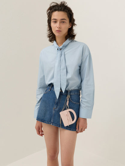 CHARLES & KEITH Special Offer | Reese Bow Top Handle Wristlet - Soft Pink
