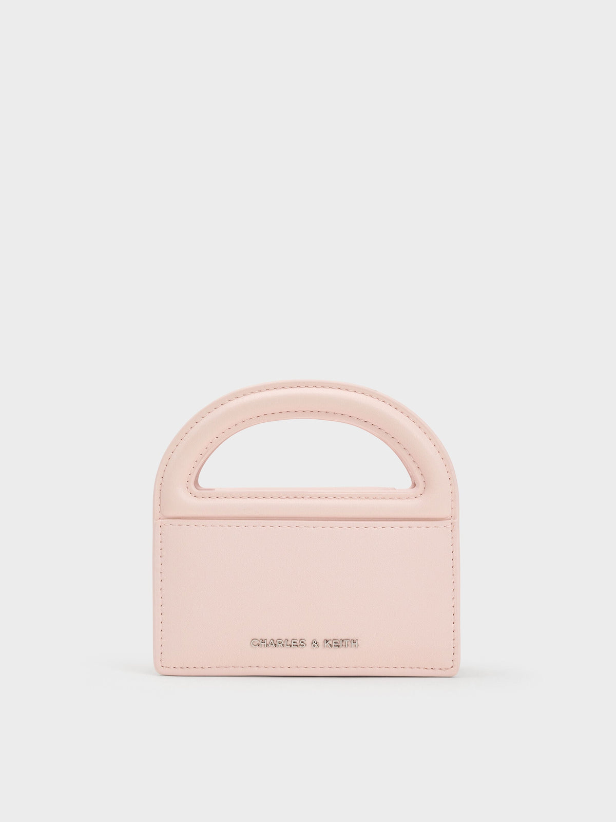 CHARLES & KEITH Special Offer | Reese Bow Top Handle Wristlet - Soft Pink