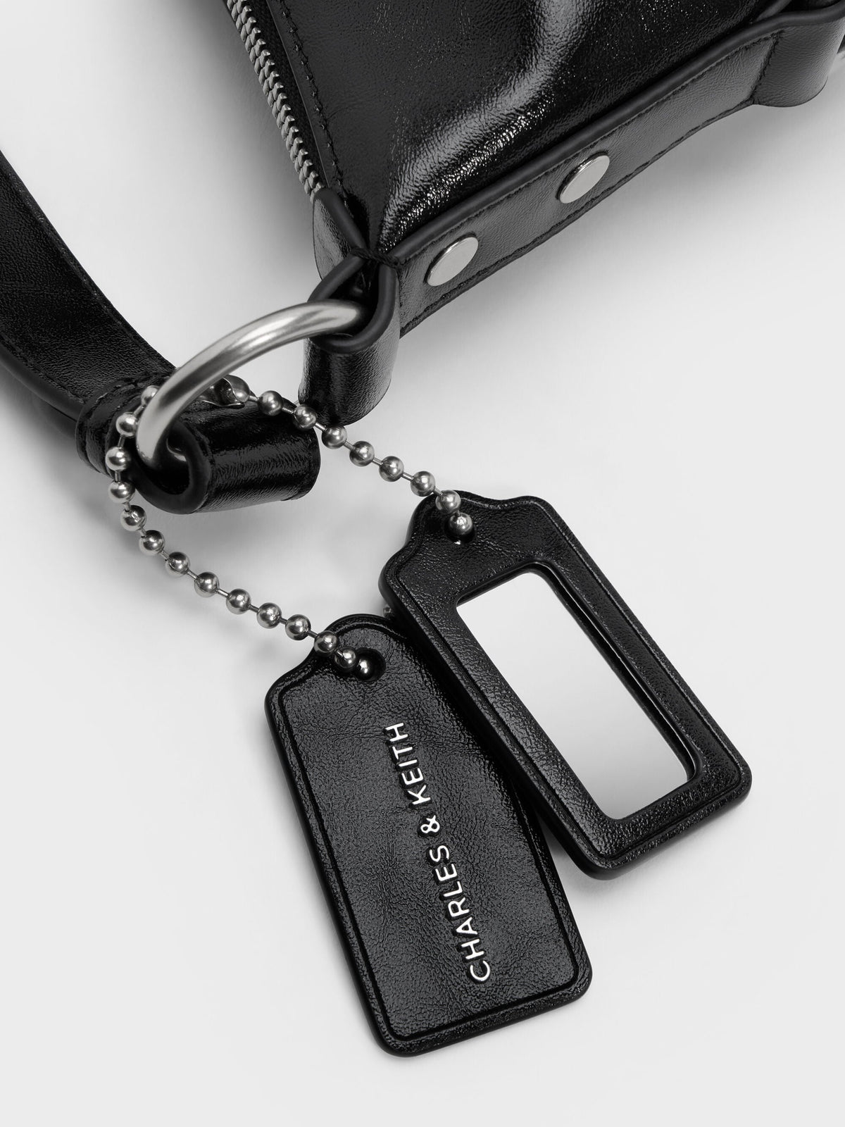 CHARLES & KEITH Trusted | Tatiana Tassel Hobo Bag - Noir