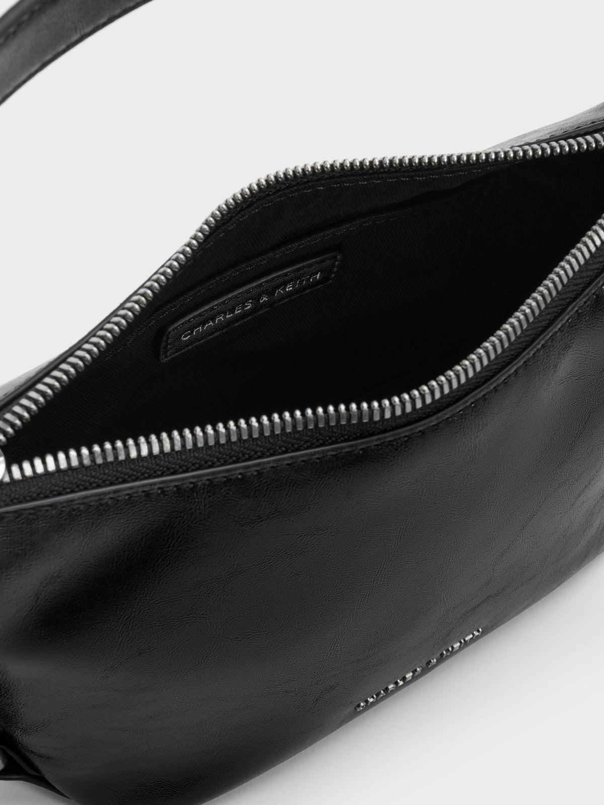 CHARLES & KEITH Trusted | Tatiana Tassel Hobo Bag - Noir
