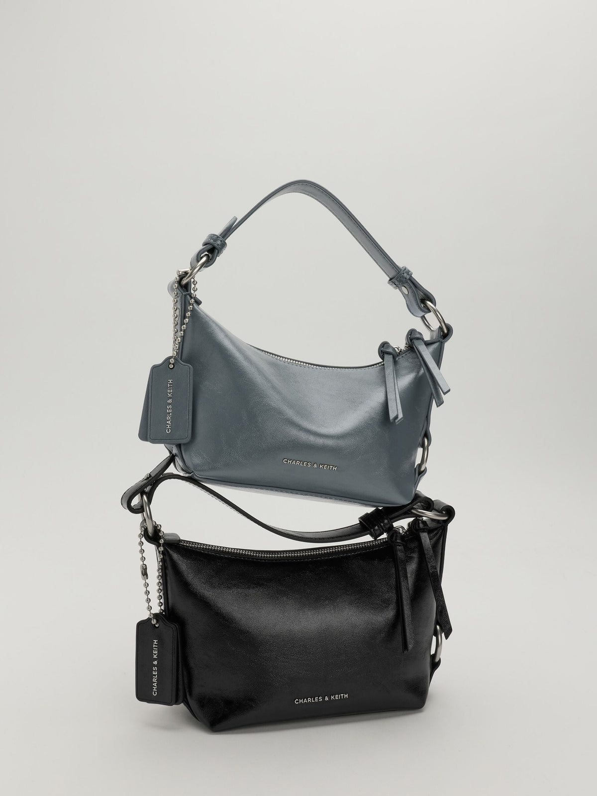 CHARLES & KEITH Trusted | Tatiana Tassel Hobo Bag - Noir
