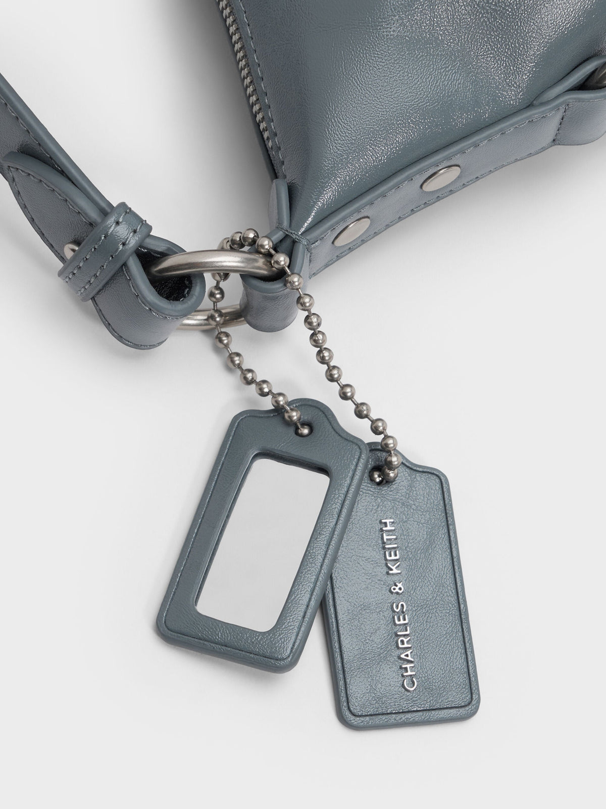 CHARLES & KEITH Value | Tatiana Tassel Hobo Bag - Smoky Blue