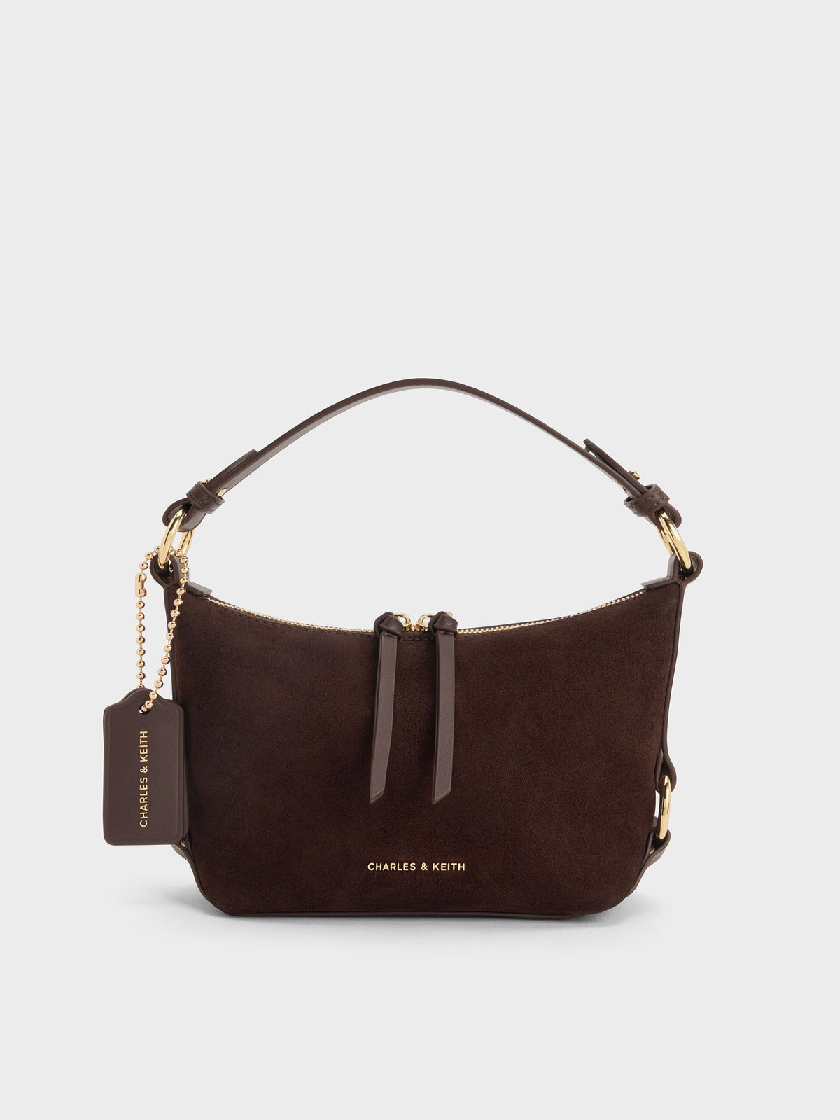 CHARLES & KEITH Best Price | Tatiana Tassel Hobo Bag - Espresso Brown