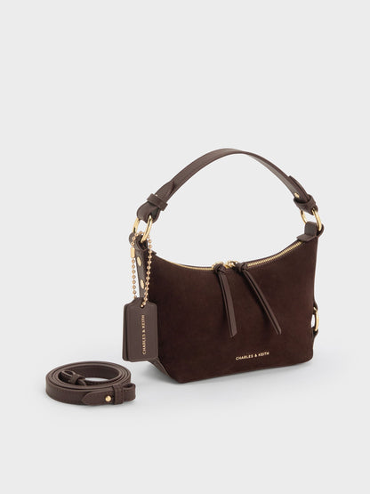 CHARLES & KEITH Best Price | Tatiana Tassel Hobo Bag - Espresso Brown