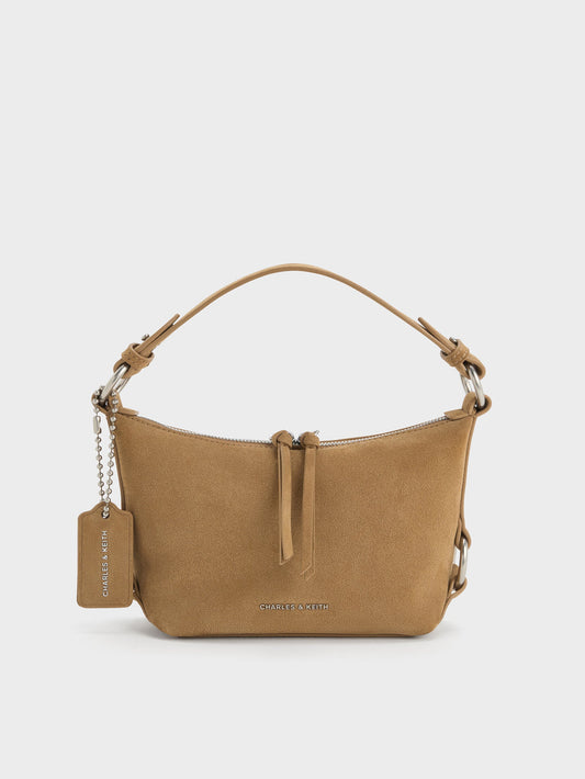 CHARLES & KEITH Great Value | Tatiana Tassel Hobo Bag - Sand