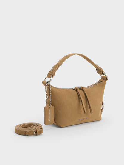 CHARLES & KEITH Great Value | Tatiana Tassel Hobo Bag - Sand