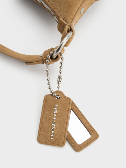 CHARLES & KEITH Great Value | Tatiana Tassel Hobo Bag - Sand