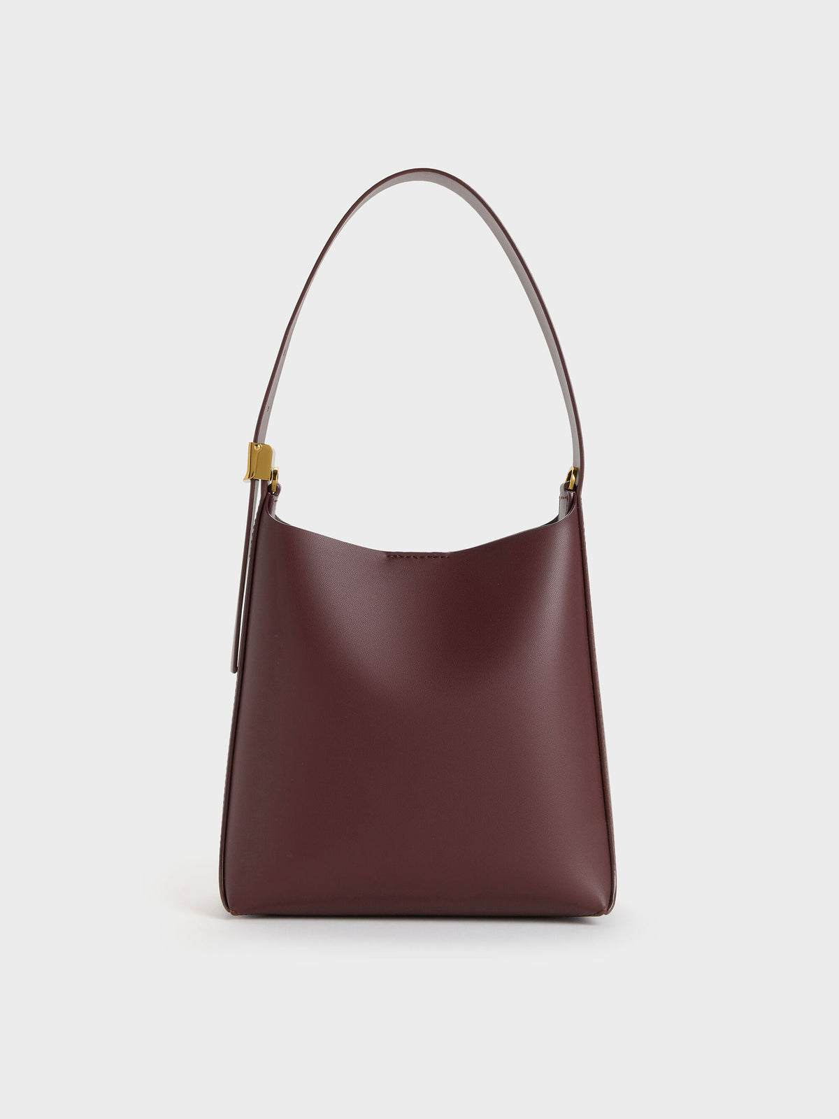 CHARLES & KEITH Trusted | Edna Bucket Bag - Wineberry Red