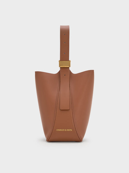 CHARLES & KEITH Discount | Edna Bucket Bag - Chocolate