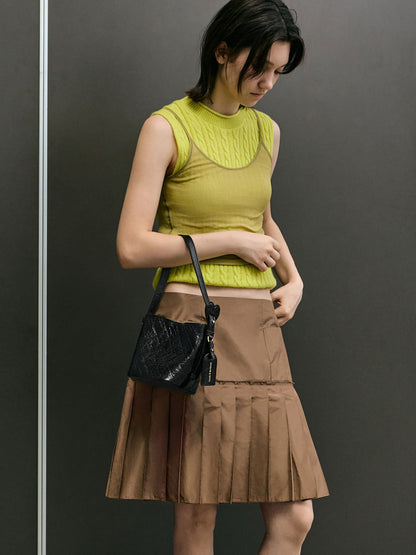 CHARLES & KEITH Featured | Duo Quilted Chain Bucket Bag - Black