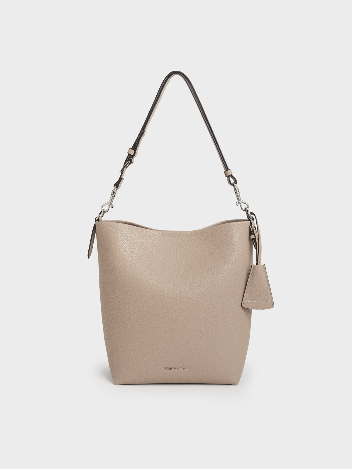 CHARLES & KEITH Top Pick | Beryl Bucket Bag - Taupe