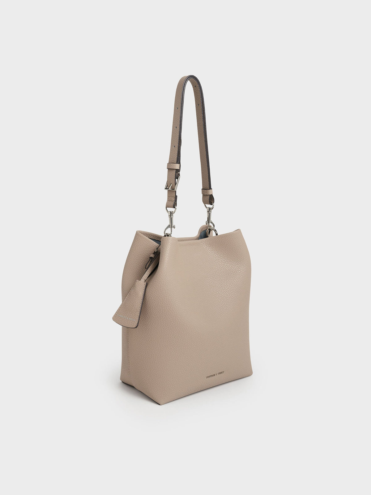 CHARLES & KEITH Top Pick | Beryl Bucket Bag - Taupe