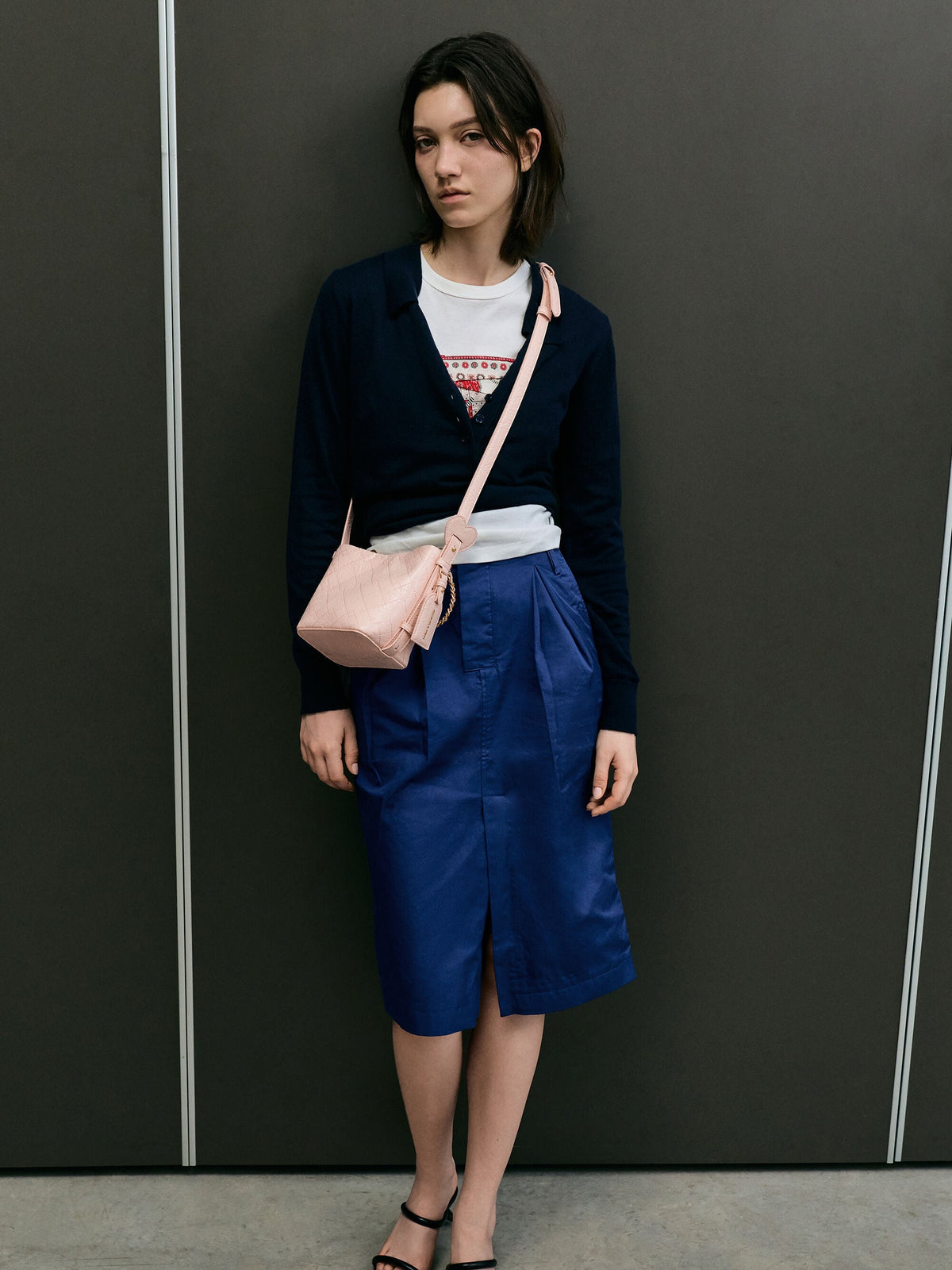 CHARLES & KEITH Hot Sale | Duo Quilted Chain Bucket Bag - Soft Pink