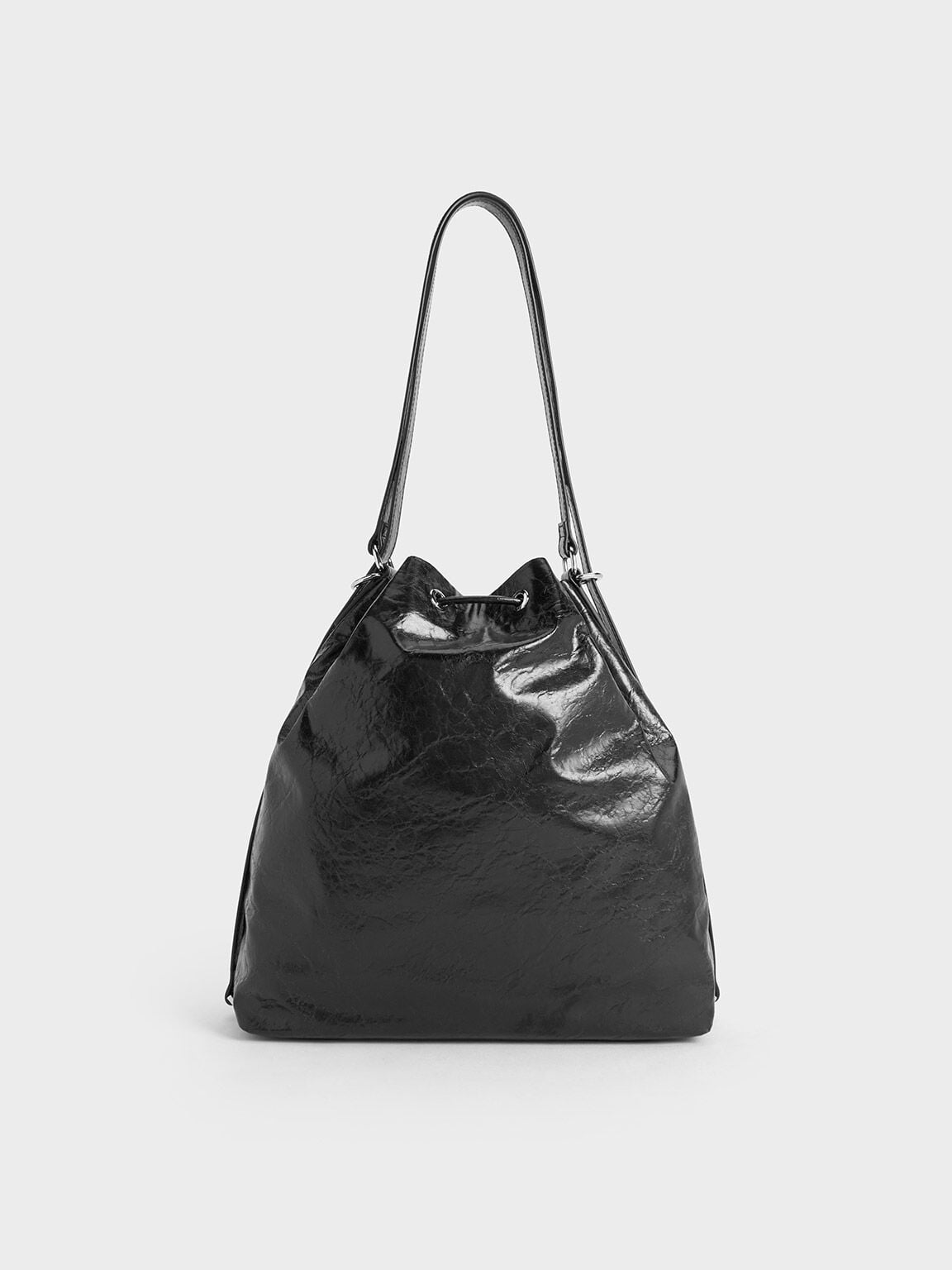 CHARLES & KEITH Hot Sale | Neva Two-Way Bucket Bag - Noir