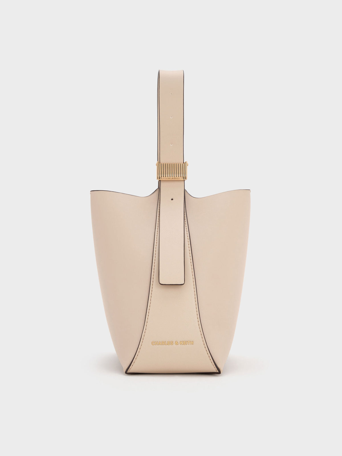 CHARLES & KEITH Exclusive | Edna Bucket Bag - Oat