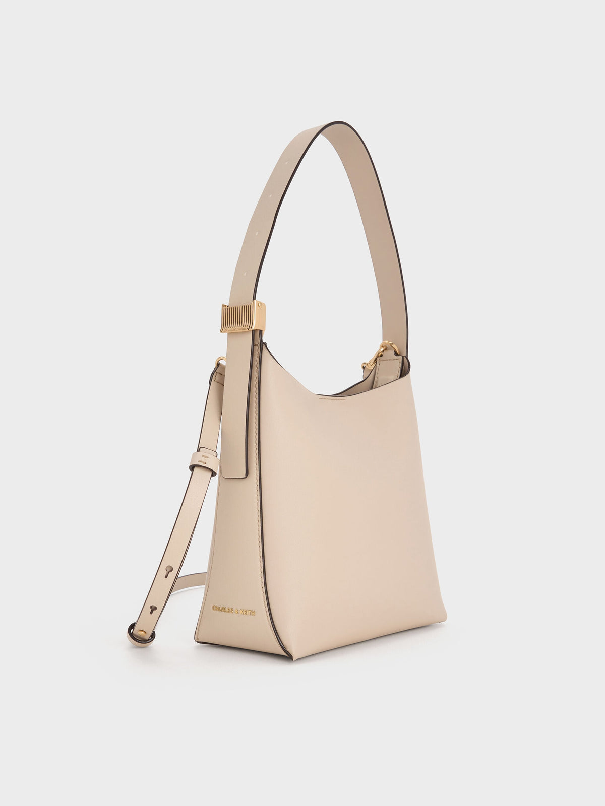 CHARLES & KEITH Exclusive | Edna Bucket Bag - Oat