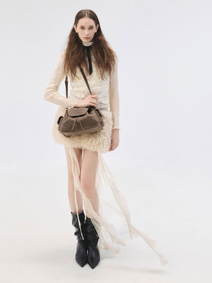 CHARLES & KEITH Trending | Noane Side-Pocket Two-Way Bucket Bag - Stone Grey