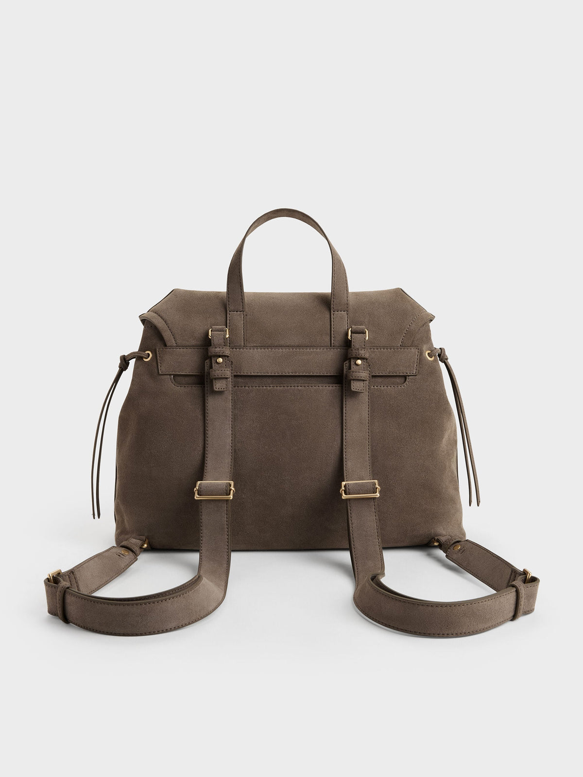 CHARLES & KEITH Quality | XL Noane Backpack - Stone Grey
