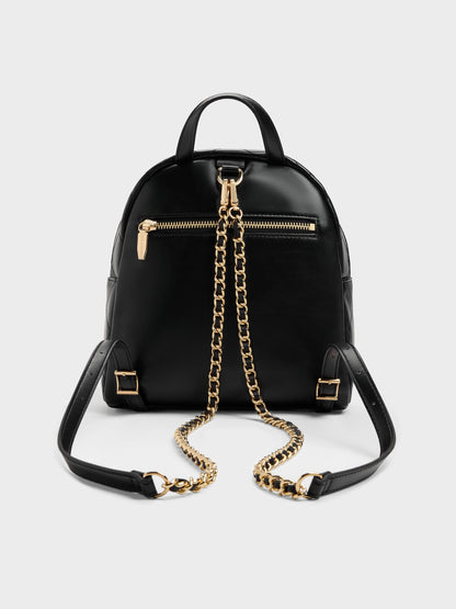 CHARLES & KEITH Discount | Alva Quilted Front-Pocket Backpack - Black
