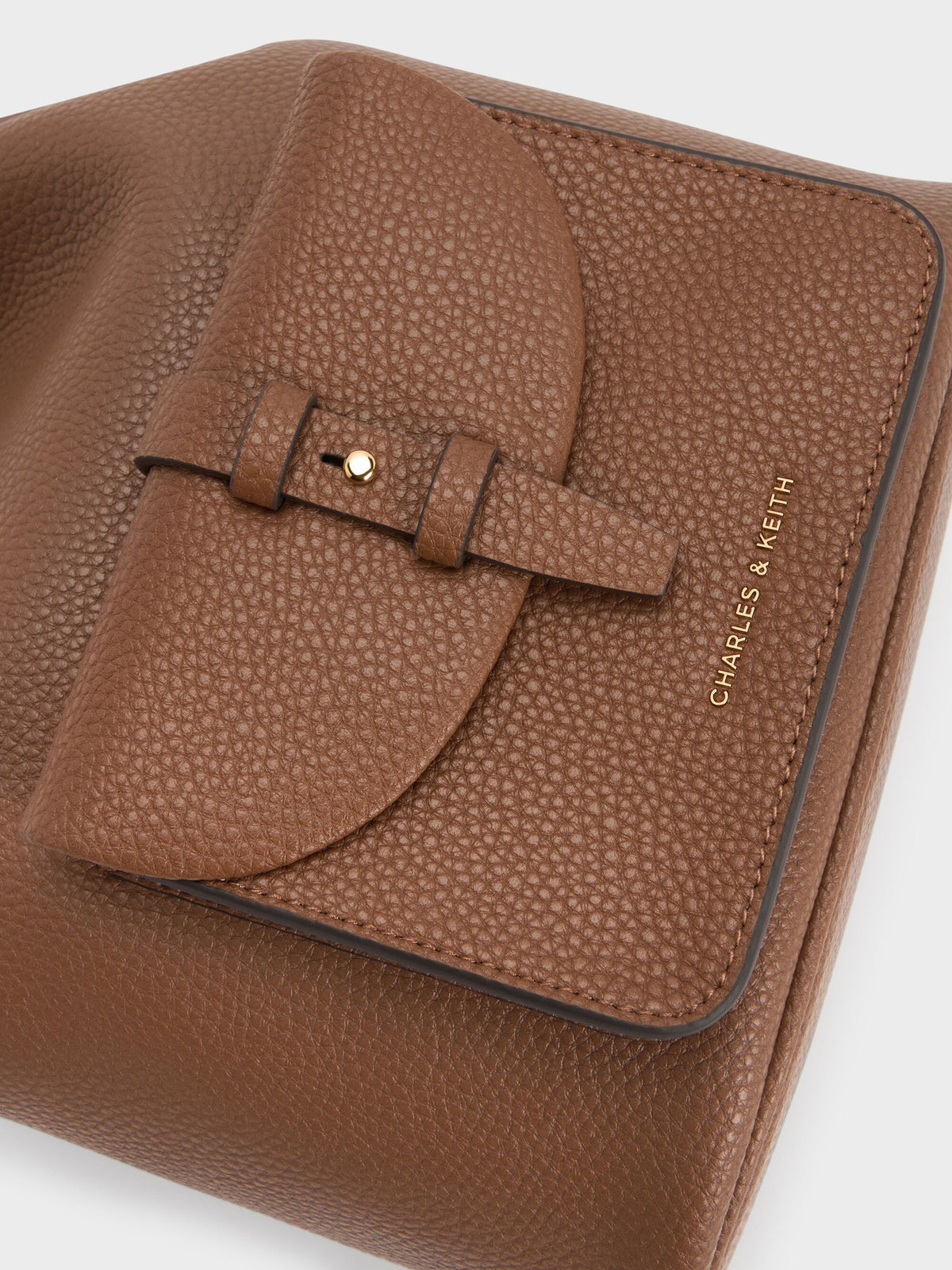 CHARLES & KEITH Quality | Beryl Drawstring Backpack - Chocolate