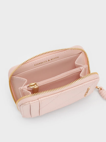 CHARLES & KEITH Special Offer | Apfra Quilted Wristlet - Pink