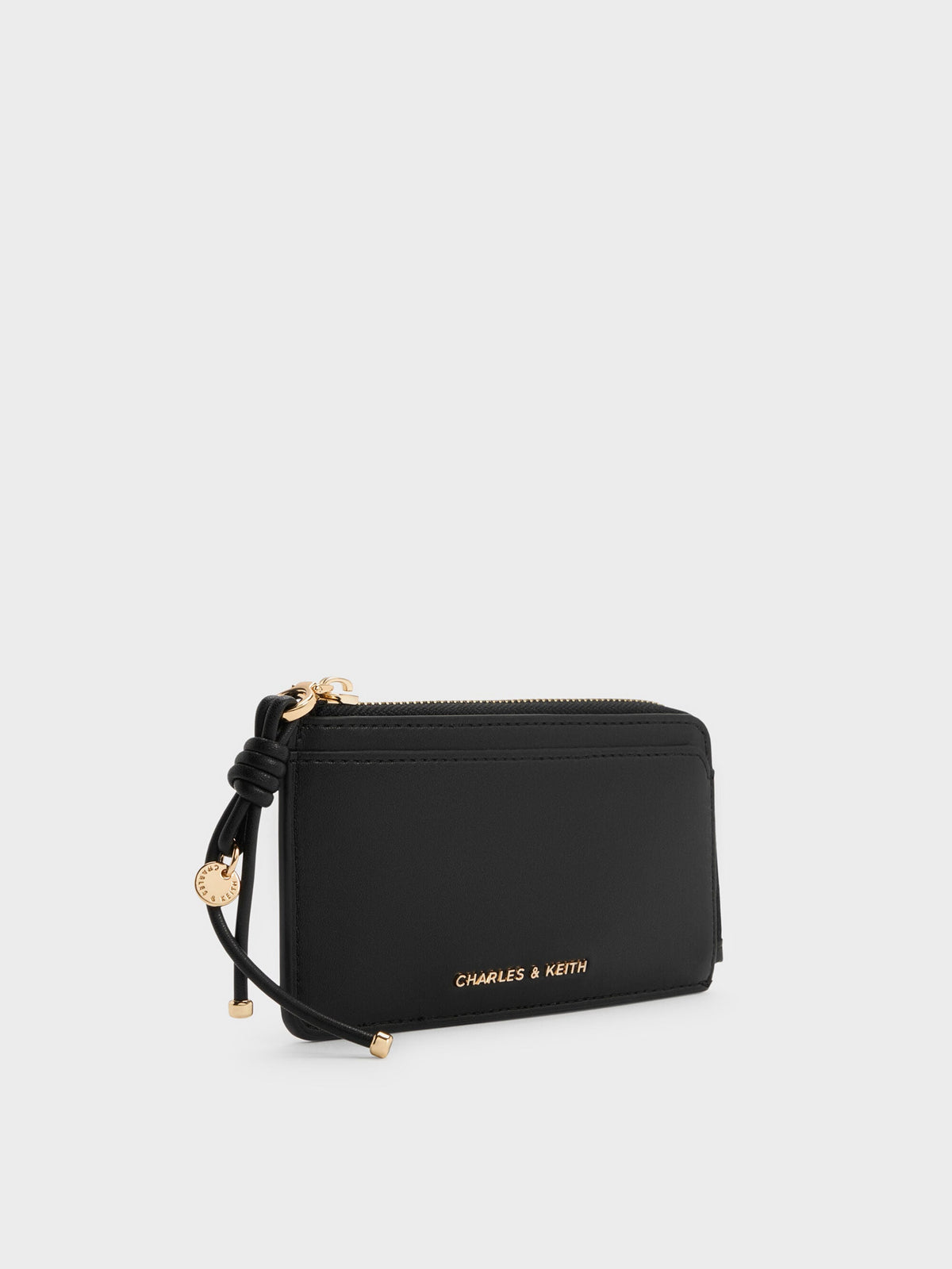 CHARLES & KEITH Customer Favorite | Everleigh Zip-Around Card Holder - Black