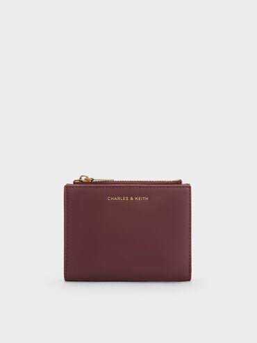 CHARLES & KEITH Trusted | Harmonee Top-Zip Small Wallet - Mulberry Plum