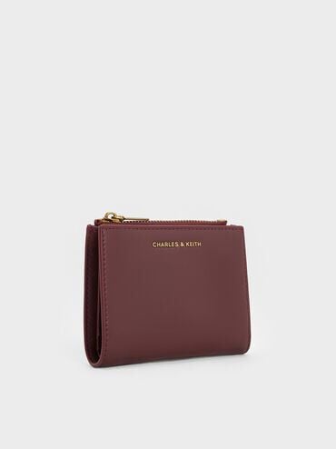 CHARLES & KEITH Trusted | Harmonee Top-Zip Small Wallet - Mulberry Plum