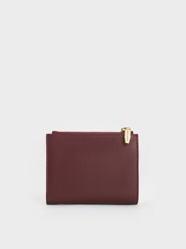 CHARLES & KEITH Trusted | Harmonee Top-Zip Small Wallet - Mulberry Plum