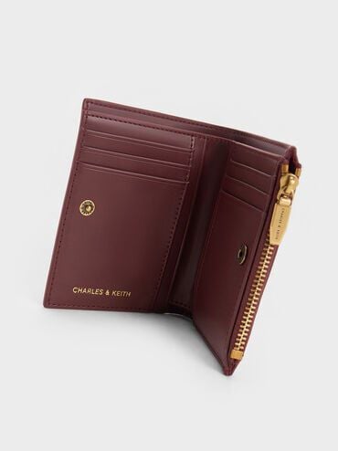 CHARLES & KEITH Trusted | Harmonee Top-Zip Small Wallet - Mulberry Plum