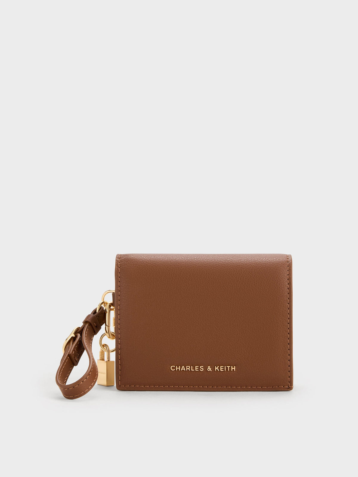 CHARLES & KEITH Essential | Scottie Small Wallet - Chocolate