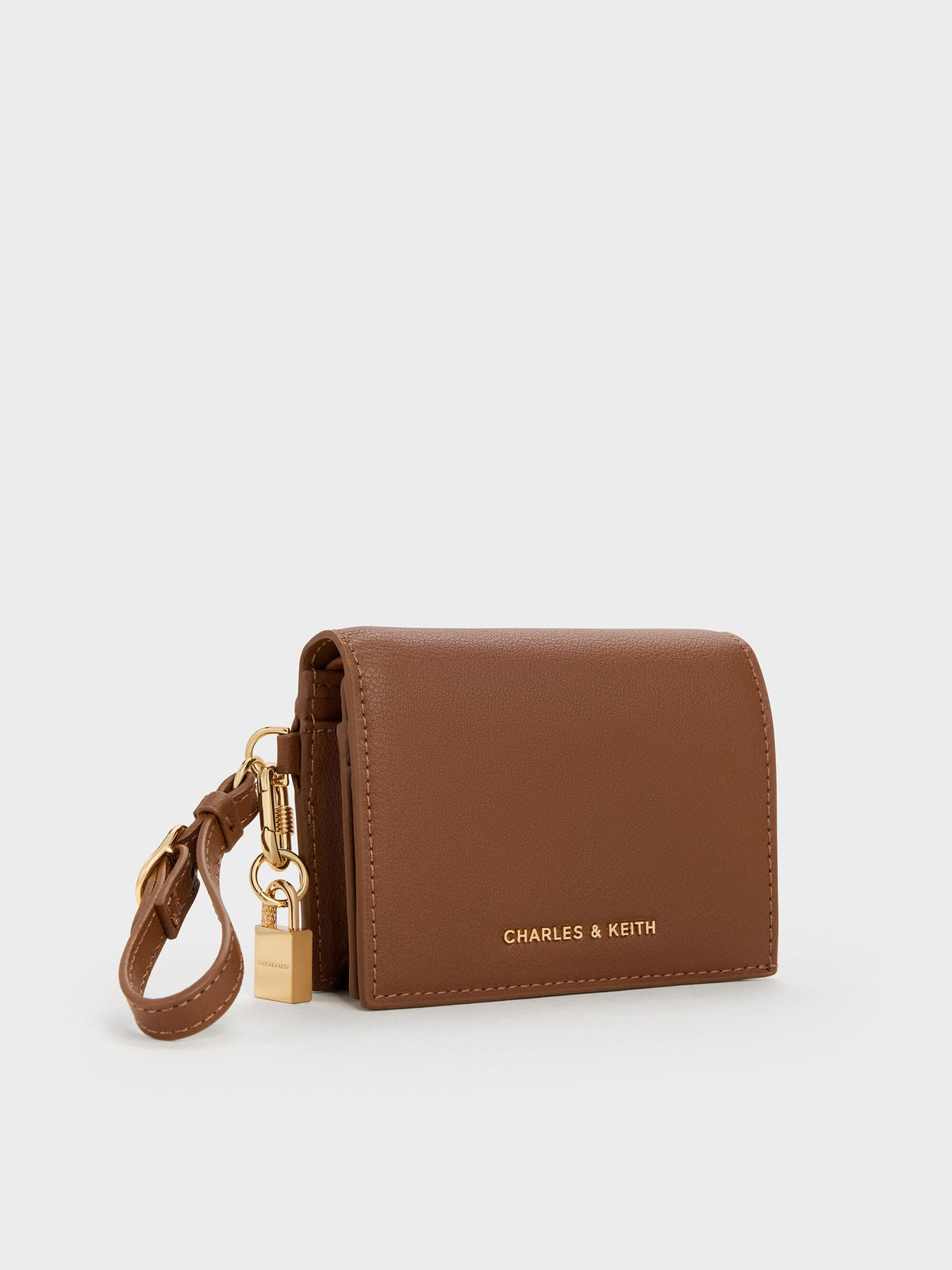 CHARLES & KEITH Essential | Scottie Small Wallet - Chocolate