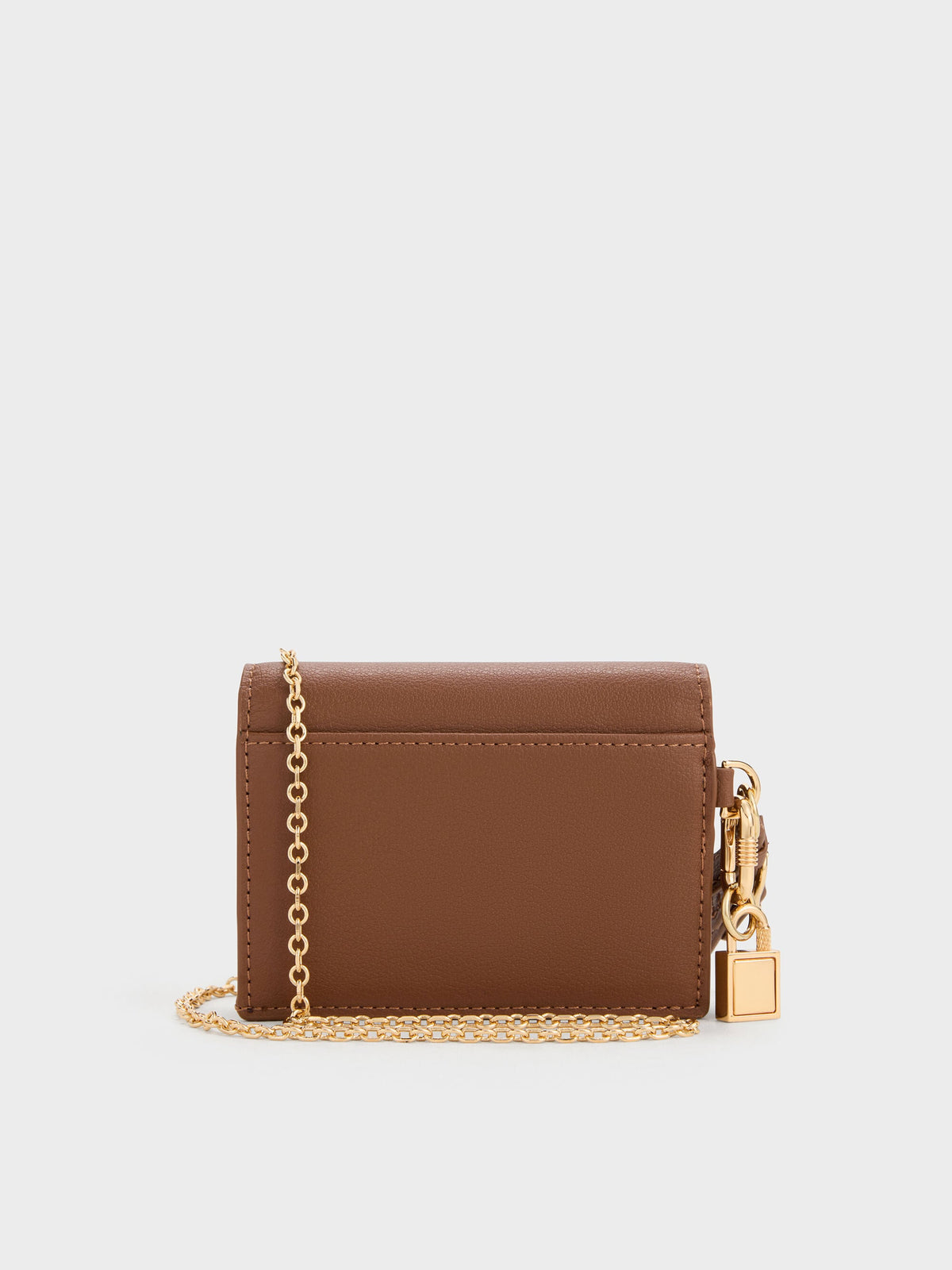 CHARLES & KEITH Essential | Scottie Small Wallet - Chocolate